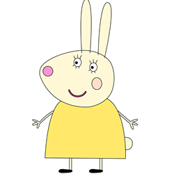 How to Draw Miss Rabbit from Peppa Pig Step by Step