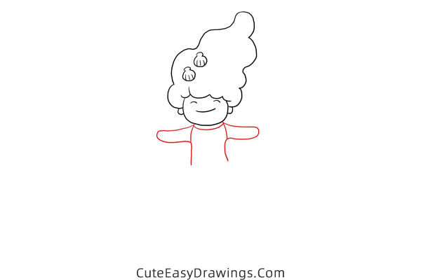 how to draw a mermaid easy - www.cuteeasydrawings.com