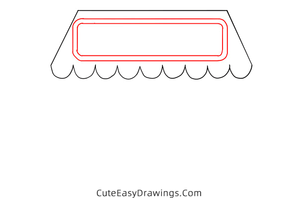 how to draw a cake shop - www.cuteeasydrawings.com