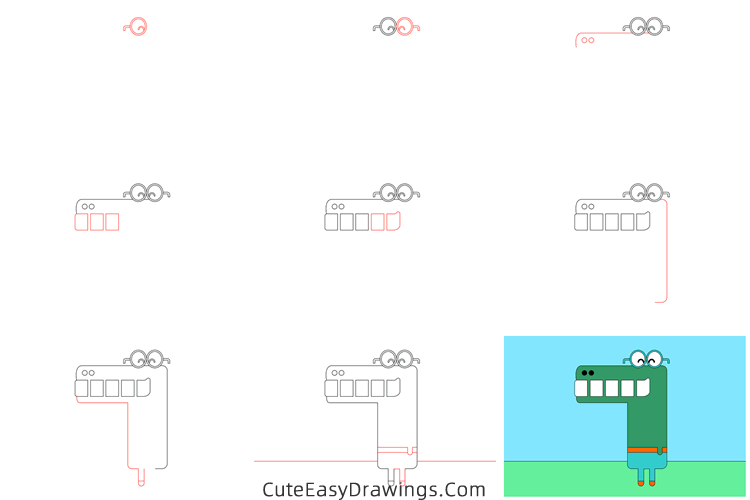 how to draw happy from hey duggee - www.cuteeasydrawings.com