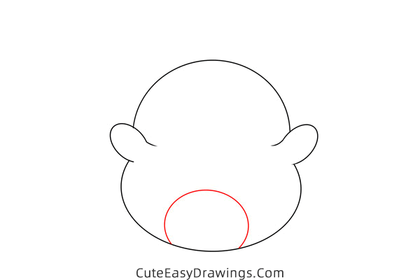 how to draw a cute bunny - www.cuteeasydrawings.com