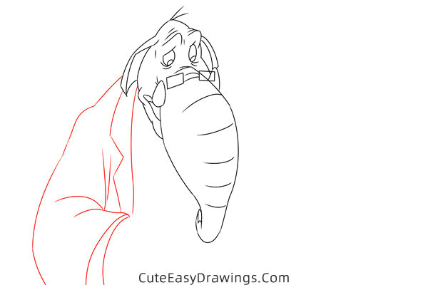how to draw woolie mammoth from cats dont dance - www.cuteeasydrawings.com