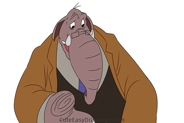 how to draw woolie mammoth from cats dont dance - www.cuteeasydrawings.com