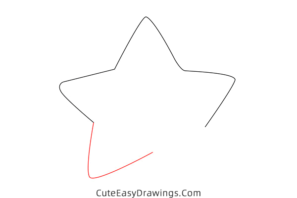 how to draw a star - www.cuteeasydrawings.com