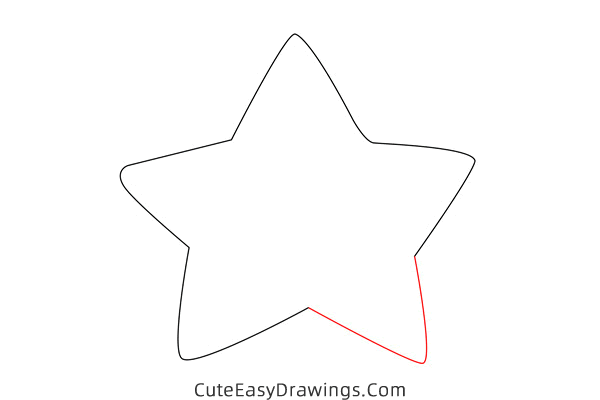 how to draw a star - www.cuteeasydrawings.com