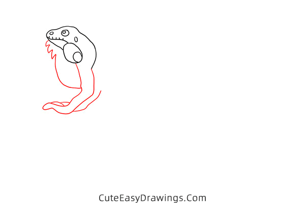 how to draw a lizard easy - www.cuteeasydrawings.com