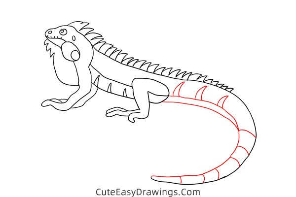 how to draw a lizard easy - www.cuteeasydrawings.com