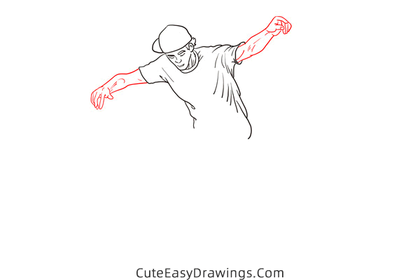 how to draw an awesome skateboarder - www.cuteeasydrawings.com