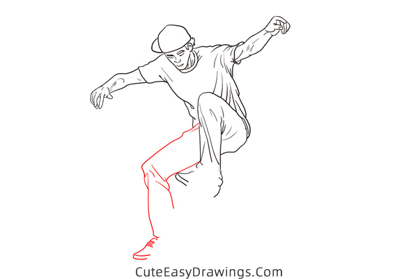 how to draw an awesome skateboarder - www.cuteeasydrawings.com