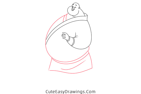 how to draw chien po from mulan - www.cuteeasydrawings.com