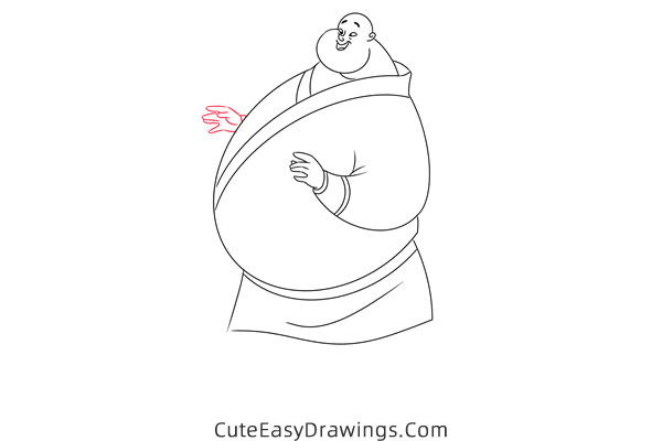 how to draw chien po from mulan - www.cuteeasydrawings.com