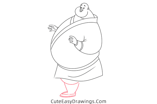 how to draw chien po from mulan - www.cuteeasydrawings.com