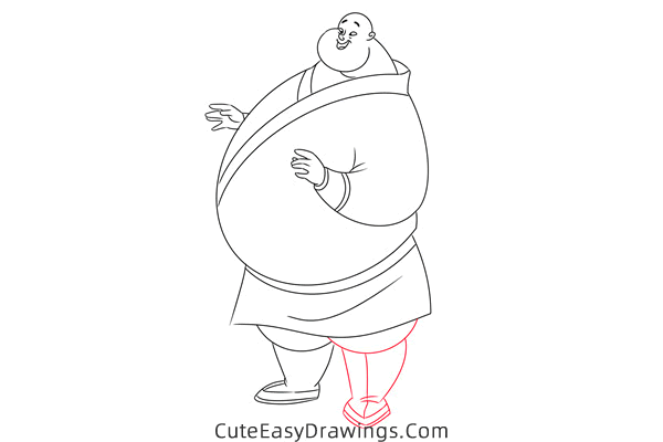 how to draw chien po from mulan - www.cuteeasydrawings.com