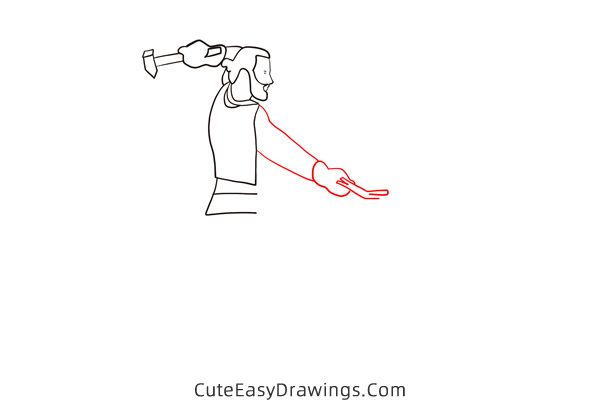 how to draw a blacksmith - www.cuteeasydrawings.com