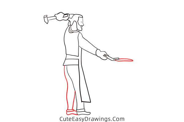 how to draw a blacksmith - www.cuteeasydrawings.com