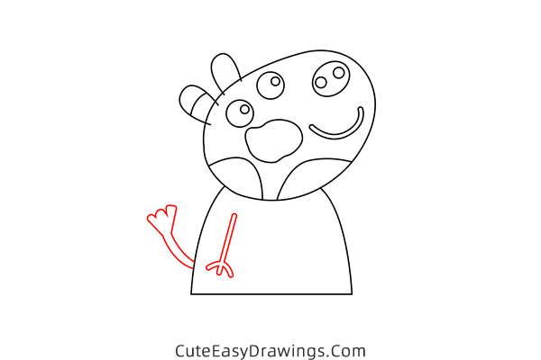 how to draw carol cow from peppa pig - www.cuteeasydrawings.com