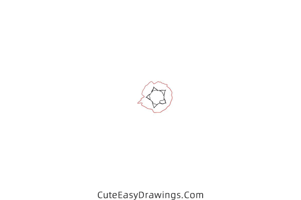 how to draw a realistic flower - www.cuteeasydrawings.com