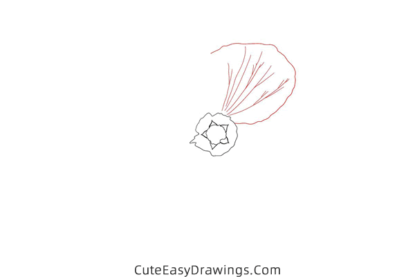how to draw a realistic flower - www.cuteeasydrawings.com