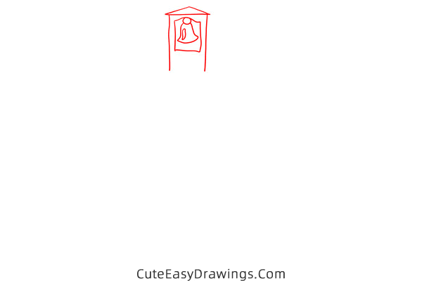how to draw a church building - www.cuteeasydrawings.com