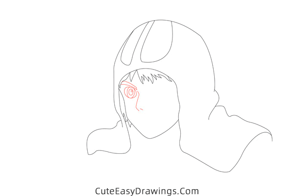 how to draw ashitaka from princess mononoke - www.cuteeasydrawings.com