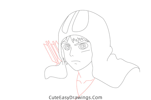 how to draw ashitaka from princess mononoke - www.cuteeasydrawings.com
