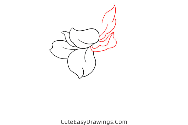how to draw a gardenia - www.cuteeasydrawings.com