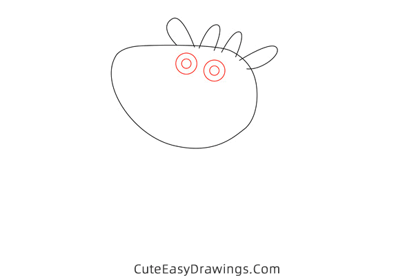how to draw gabriella goat from peppa pig - www.cuteeasydrawings.com