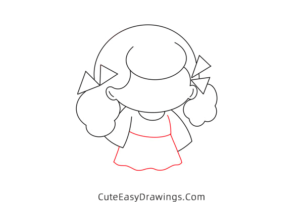how to draw a girl - www.cuteeasydrawings.com