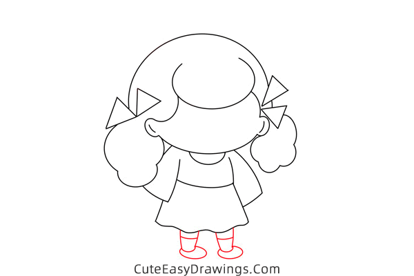 how to draw a girl - www.cuteeasydrawings.com