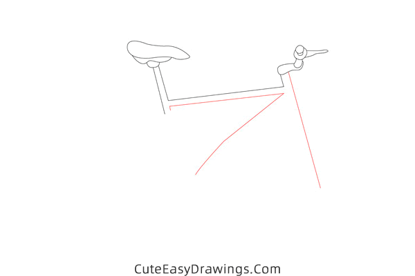 how to draw a mountain bike - www.cuteeasydrawings.com