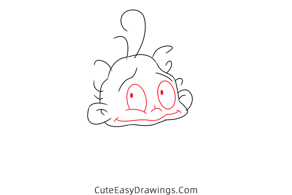how to draw dil pickles from rugrats in paris - www.cuteeasydrawings.com