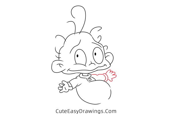 how to draw dil pickles from rugrats in paris - www.cuteeasydrawings.com