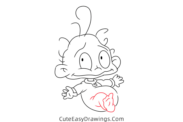 how to draw dil pickles from rugrats in paris - www.cuteeasydrawings.com