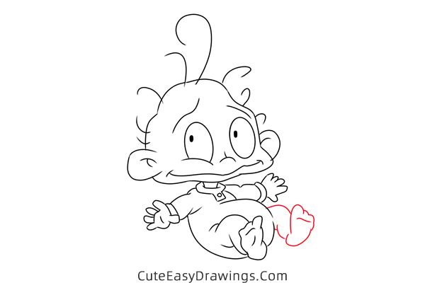 how to draw dil pickles from rugrats in paris - www.cuteeasydrawings.com