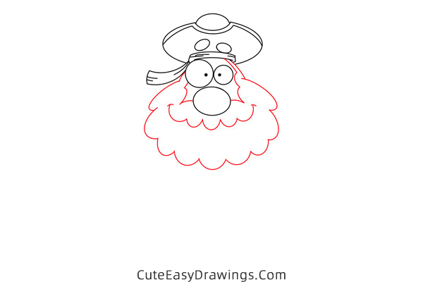 how to draw a pirate - www.cuteeasydrawings.com