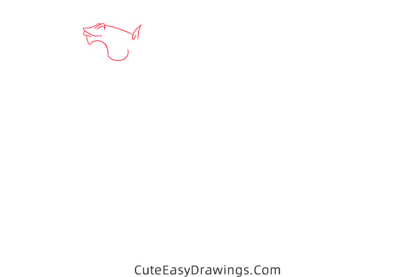 how to draw pegasus from hercules - www.cuteeasydrawings.com