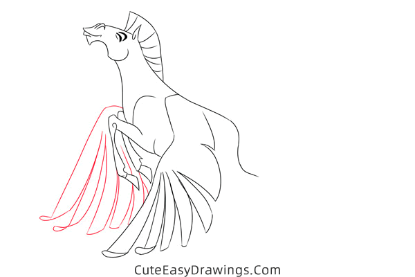 how to draw pegasus from hercules - www.cuteeasydrawings.com