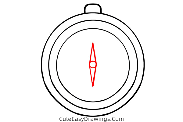how to draw a compass - www.cuteeasydrawings.com