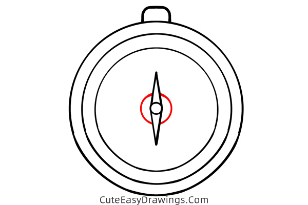 how to draw a compass - www.cuteeasydrawings.com