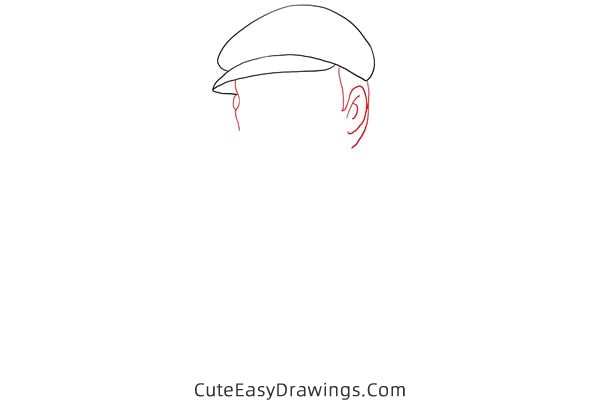 how to draw mr duffi from castle in the sky - www.cuteeasydrawings.com