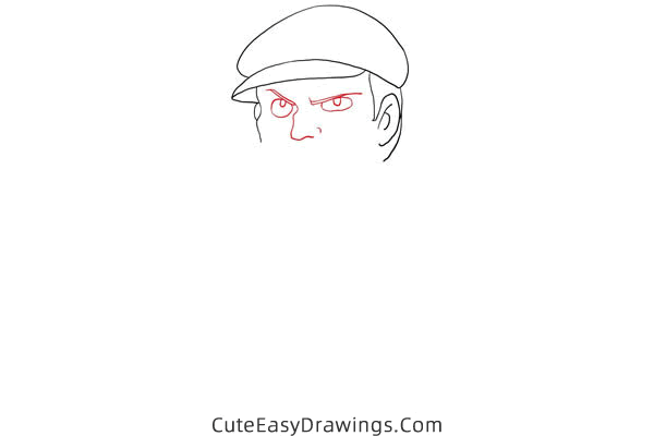 how to draw mr duffi from castle in the sky - www.cuteeasydrawings.com