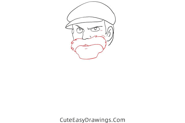 how to draw mr duffi from castle in the sky - www.cuteeasydrawings.com