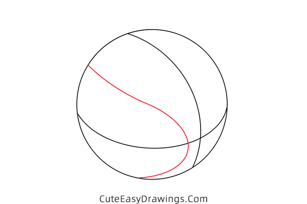 how to draw a basketball - www.cuteeasydrawings.com