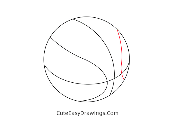 how to draw a basketball - www.cuteeasydrawings.com