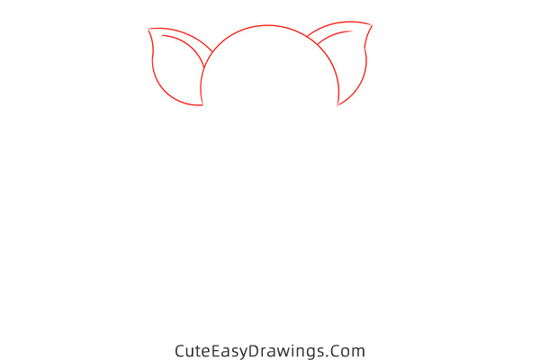 how to draw a pig - www.cuteeasydrawings.com