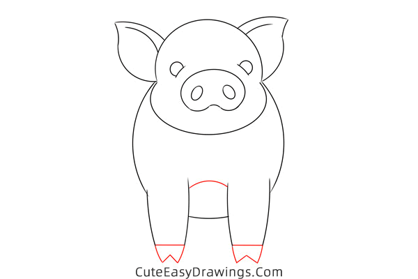 how to draw a pig - www.cuteeasydrawings.com