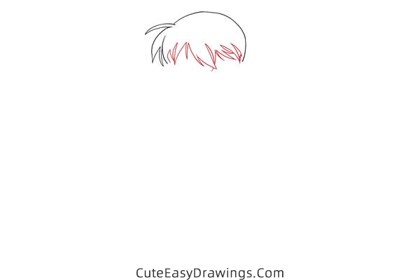 how to draw conan edogawa - www.cuteeasydrawings.com