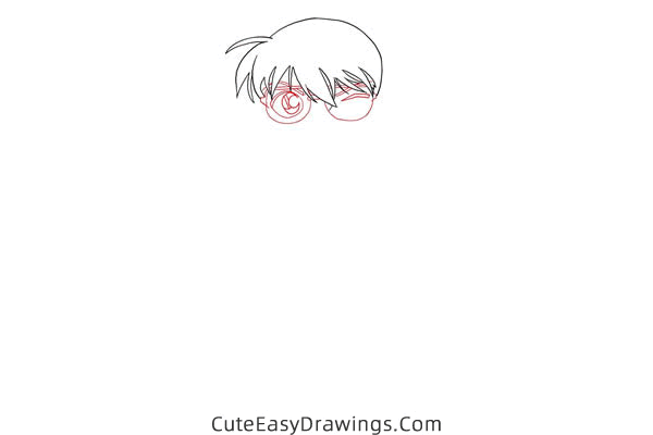 how to draw conan edogawa - www.cuteeasydrawings.com