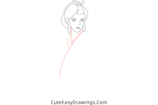 how to draw lady eoshi from princess mononoke - www.cuteeasydrawings.com