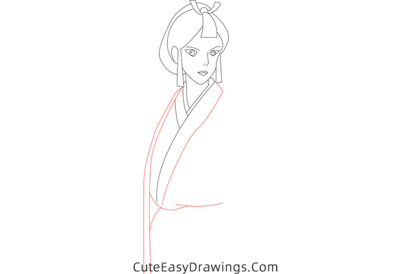 how to draw lady eoshi from princess mononoke - www.cuteeasydrawings.com